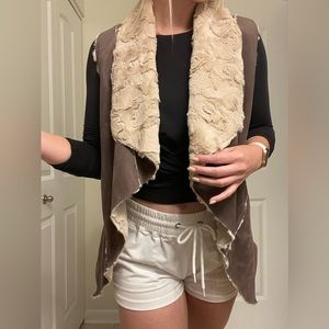 DOUBLE ZERO/ suede vest